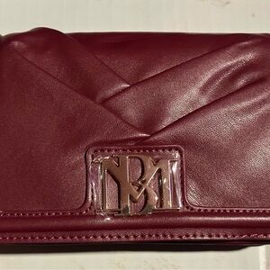 Burgundy Leather Clutch